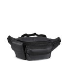 New Black Leather Waist Fanny Pack Belt Bag Pouch Travel Hip Purse Men Women 62 