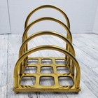 Vintage Brass Arched Home Office Letter Napkin Holder Decor Display - Jober Int 