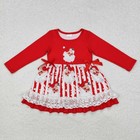 Sister Baby Girls Christmas Santa Claus Red Color Bell Bottom Pants Outfit