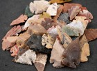 Lot Of 50 Indian Arrowheads Agate Chert Flint New Project Points 1 1 2  L