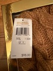 Michael Kors Hat   Scarf Boxed Set Cable Knit Camel Brown Warm   Cozy Ships Free