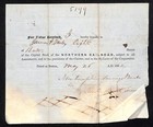 1850 Boston Ma Northern Railroad Stock Certificate No  7684 For 8 Shares