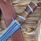 20  Hand Forged Roman Gladius Damascus Steel Battle Ready Short Sword  W sheath