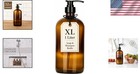 Large 32 Ounce Amber Glass Pump Dispenser Bottle For Shampoo And Liquid Soap