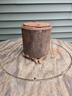 Vintage Deere   Mansur Co  Seed Planter Canister Box With Lid Cast Tractor
