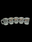 Set Of 5 A w Root Beer Glass Mini Mug Oval Logo 3  Tall Souvenir Small Cup Vtg