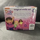 Dora The Explorer Magical Smile Set Toothbrush With Holder Rinse Cup Bath New