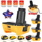 Pack 18v To 20v Max Dca1820 Adapter Converter For Dewalt 20 Volt Li-ion Battery