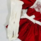 18  American Girl Doll Pc Samantha s Cranberry Christmas Party Dress   Tights
