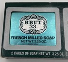 Vintage Brut 33 French Milled Soap 3 25 Oz 2 Cake Soaps Now New Made In Usa