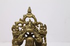 Vintage Old Rare Handcrafted Brass Hindu Jain God Mahaveer Buddha Figure Nh8001