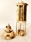 Vintage Brass Paraffin Miner s Lamp Antique Oil Burning Lantern Replica 12 