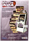 Virtua Nba Arcade Game Flyer 1999 Sega Video Basketball Promo Art Vintage