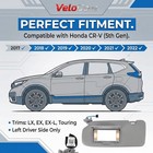 Sun Visor Left Driver Side Compatible With Honda Cr-v 2017-2022 Grey Replaces 83