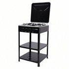 300k Btu 4-burner Gas Grill  Dual Fuel Outdoor Camping Stove W stand
