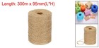 Natural Cotton Raffia Yarn 328 Yard Craft Raffia Ribbon Crochet Yarn Coffee