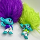 Trolls 3 Band Together Rainbow Pom Poms Keychain Clay   Poppy