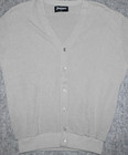 Vintage Jantzen Men s 60s 6 Button Cardigan Made Usa Mid-century Gray Xl Sweater