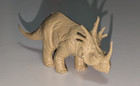 Styracosaurus Marx Vintage 1960s Prehistoric Playset Tan Plastic Dinosaur