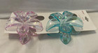 Plumeria Flower Hair Clips - Set 3  pink   Turquoise Blue  - Alligator Style
