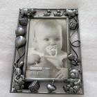 Malden International Designs Baby 4x6 Picture Frame  Silver  6264-46