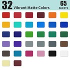 Matte Vinyl 65 Pack Permanent Vinyl Sheets 12    X 12    - Bundle Of 32 Assorted    