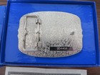 International Mint American Eagle Belt Buckle Silver Plate 24kt Gold Plate 1982