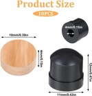10pcs Trombone Slide Rubber End Bumpers   Cork Pads Set Brass Instrument Parts