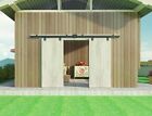Black Box Track Double Sliding Barn Door Hardware heavy Duty Wall Mount Kit