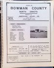 1974 Atlas Bowman County North Dakota Spiral Bound American Atlas Co