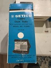 Vintage Setico Traveler Clock Radio Model Tc2000 New In Box Nos Rare