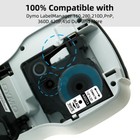 6pk Compatible Dymo D1 45013 45010 Label Tape For Dymo Labelmanager 160 280 420p
