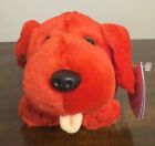 Swibco Vintage Puffkins Rupert Dog Tag 6735 Red Round Beanie Ball Plush Toy