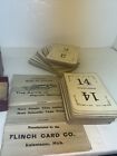 Antique 1913 Flinch Card Game Complete With Box And Trademark Card Kalamazoo Mi