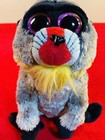 Ty Beanie Boos Wasabi Baboon Plush Stuffed Animal Doll Kids Gift Toy Boys Girls