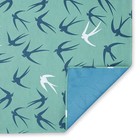 Japanese Furoshiki Wrapping Cloth 19 6  Reversible Swallow Design Fabric