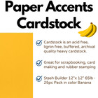 Pa Paper Accents Stash Builder Cardstock 12    X 12    Banana  65lb Colored