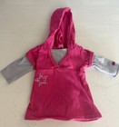 American Girl Doll Outfit Hoodie Pink Star Top Gray Leggings Clothes Set