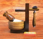  5 Piece Shaving Set 5 Edge Razors   Pure Brown Badger Brush Men s Gift Kit Us