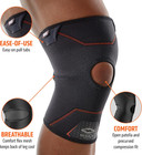 Knee Brace Compression Sleeve Support  1 Unit   Helps Pain