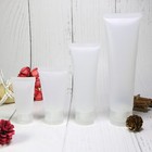White Squeezable Empty Travel Cosmetic Lotion   Perfume Bottles Variety Set