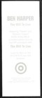 Ben Harper Rare 1998 Promo Sticker Sheet 3 25x8 For Will Cd Mint 3 Individual