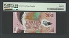 Vanuatu 200 Vatu 2014 P12  polymer  Uncirculated Grade 67