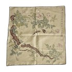 Chinese Style Napkins Set Of 7 Fabric Cloth Bird Pink Floral Botanical 18  Vtg