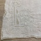 Antique Appenzell Wedding Handkerchief Handmade Embroidered Victorian