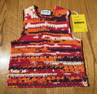 Berenice The Coolest Girl Hand Crocheted Sweater Tank Top Short Set Fuchsia Xs