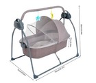 New 5-speed Electric Baby Cradle Swing     Remote Controlled Musical Rocking Bed