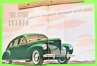 1940 Lincoln Zephyr   Continental V-12 Dlx 8-pg Color Catalog Brochure Limo Xlnt