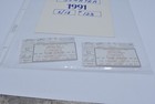 Frank Sinatra 1991 Rosemont Horizon Chicago Concert Ticket Stubs With Guest Pass