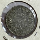 Canada Newfoundland 20 Cents 1882 Xf